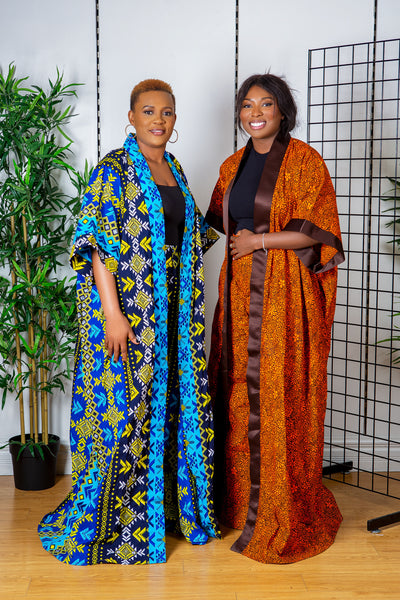 AFRICAN PRINT LEMBA KIMONO SET