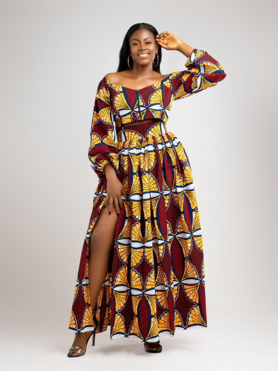 African Print Bella maxi set