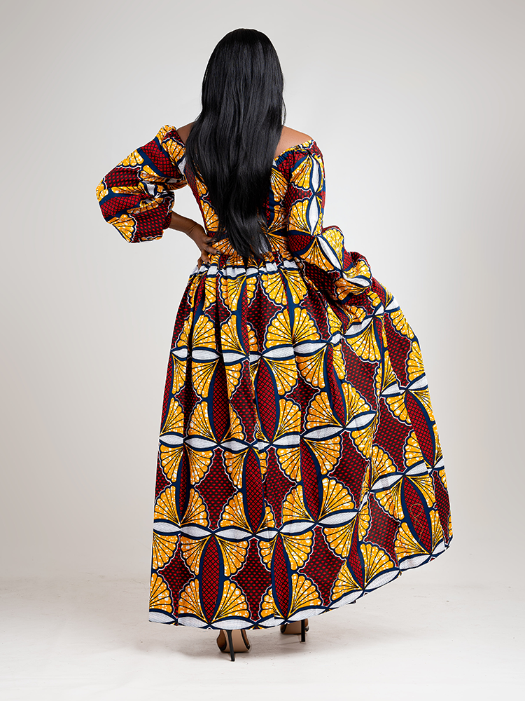 African Print Bella maxi set